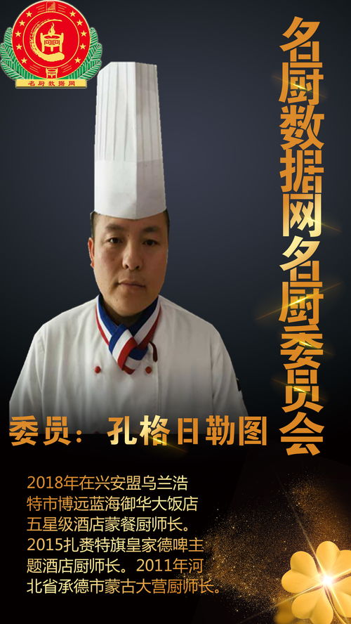 名廚數據網委員 孔格日勒圖